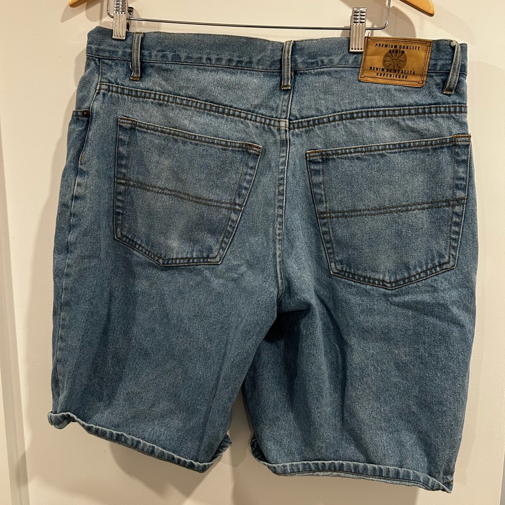 Jorts - Classic Men's Denim Jean Shorts - 100% Cotton - Light Blue